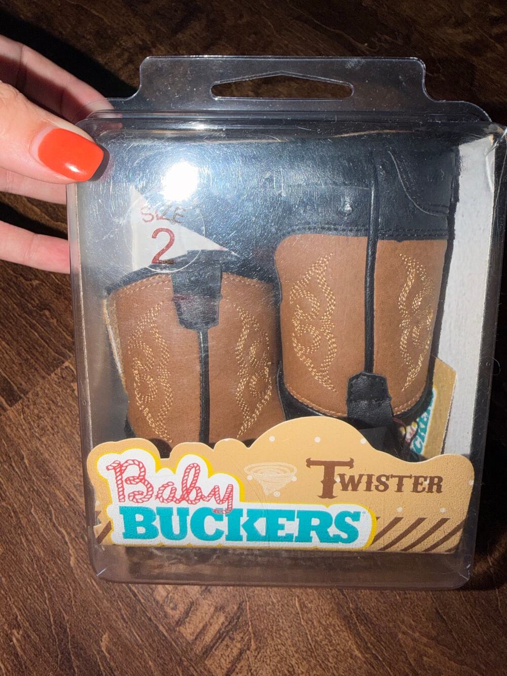 Baby buckers twister soft cowboy boot infant size 2 NEW